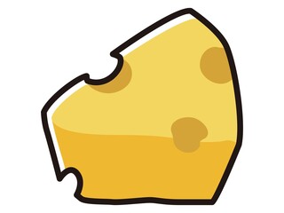 チーズのキャラクターのイラスト