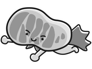 牛肉のキャタクターのイラスト