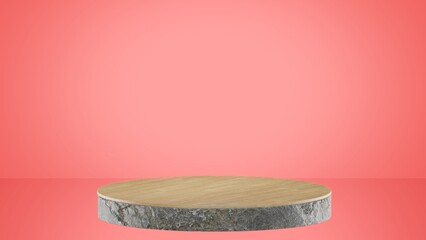 3D illustration Abstract background, mock up scene geometry shape podium for product display.