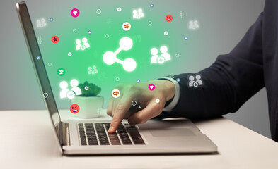 Hand surfing on the social media