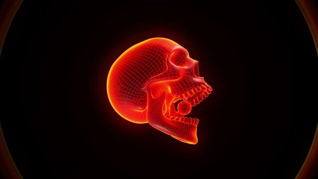 Vj Loop - Skull bite with color cycle