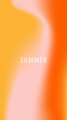 Abstract blurred gradient background. Summer theme. Vector illustration.
