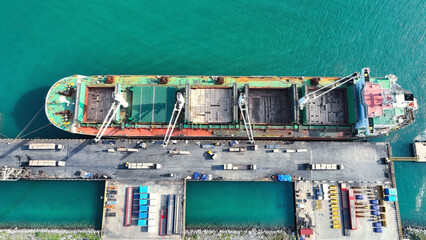 Fototapeta na wymiar The business of banner with Logistic Delivery Cargo port network Ocean sea Service image background