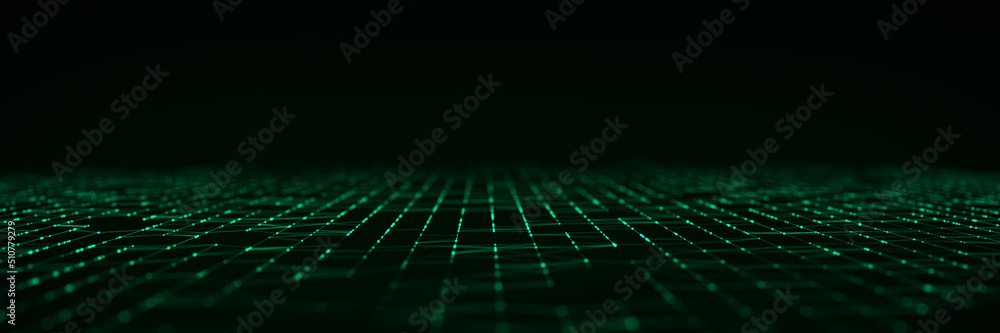 Aufkleber futuristic digital data transfer concept. high-speed data flow of cryptocurrency servers. blockchain