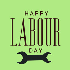 Illustration Vector Design Of  World Labour day 1 May.