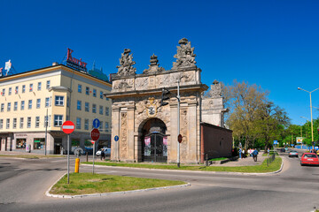 Fototapeta na wymiar Royal Gate in Szczecin, West Pomeranian Voivodeship, Poland
