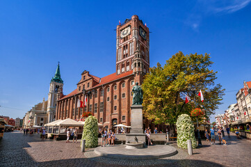 Town hall in Toruń - obrazy, fototapety, plakaty