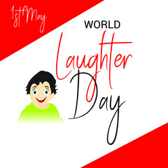 Illustration Of World Laughter day Background.
