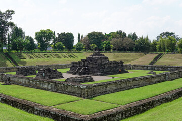 sambisari temple at noon