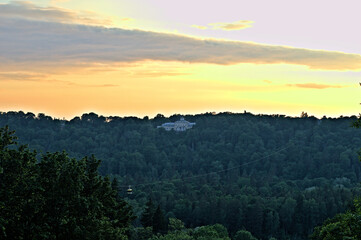 sunrise over the valley