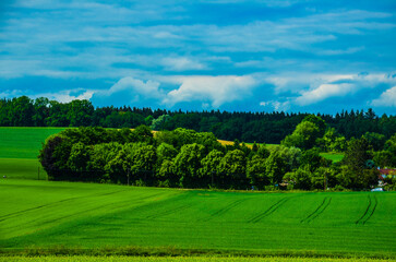 beautiful Bavarian nature, summer landscape