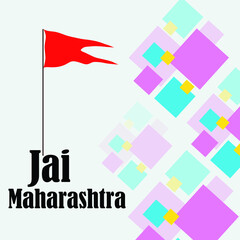 Vector illustration of a Background for Maharashtra Diwas abstract concept banner, known as Maharashtra Day. 