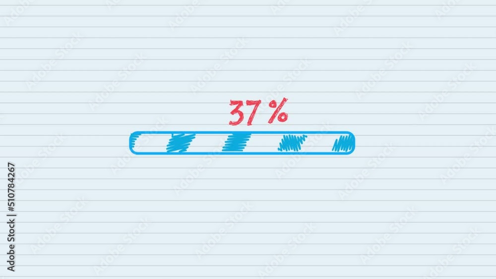Poster loading video animation. download progress, pre-loaded animated web design templates, white loading 