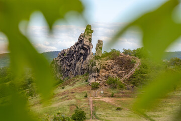 Blick auf die Teufelsmauer Harz