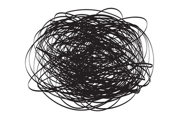 Chaos waved wallpaper. Chaotic pattern on white. Tangled texture with lines. Hand drawn dinamic scrawls. Background with lines and waves. Print for banners, posters, flyers and textiles