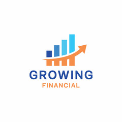 Financial Growth Up Logo For Business