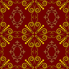  Seamless  pattern multicolor in the Arabian style.