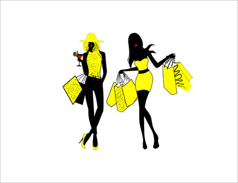 fashion shopping girls