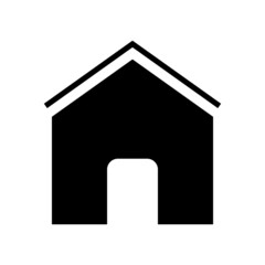 dog house icon or logo isolated sign symbol vector illustration - high quality black style vector icons

