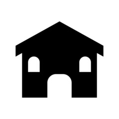 dog house icon or logo isolated sign symbol vector illustration - high quality black style vector icons
