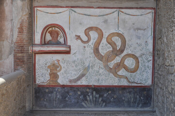 Pompeii archeological site in Pompeii