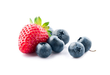 Strawberry and blueberry