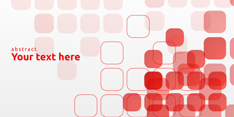 Red rectangle shape. red square background. Dynamic red background
