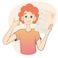 Childhood, education, study, success, as a concept.