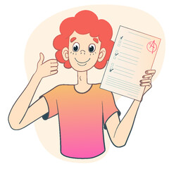 Childhood, education, study, success, as a concept.