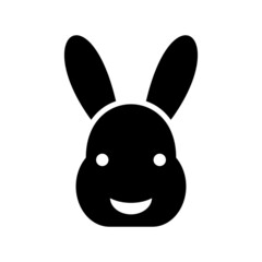 Obraz premium rabbit icon or logo isolated sign symbol vector illustration - high quality black style vector icons 