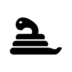 snake icon or logo isolated sign symbol vector illustration - high quality black style vector icons
