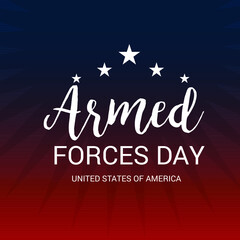Obraz premium Vector illustration of Armed forces day.