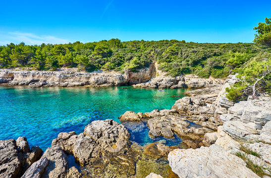 Famous Seagull Rock at Pula Cave - Next to Cyclone Beach - Istria - Croatia