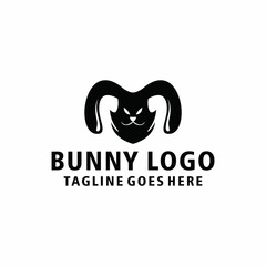 Rabbit Bunny Logo animal silhouette