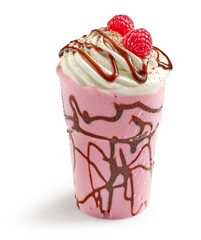 pink raspberry milkshake