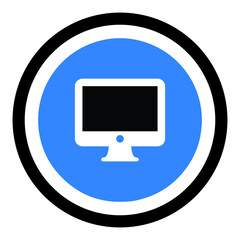 Computer internet or laptop icon