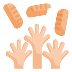 Fototapeta premium shortage flat icon