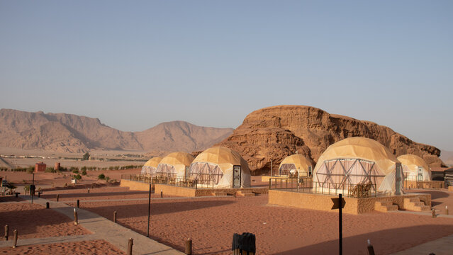 Wadi rum desert. Protected natural reserve
