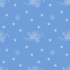 Charming white flowers seamless pattern, a bunch of white flowers surrounded by small white flowers on a pastel blue background, it is a seamless pattern that looks lovely and beautiful 