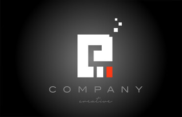 E dots alphabet letter logo icon design. Template design for business or company