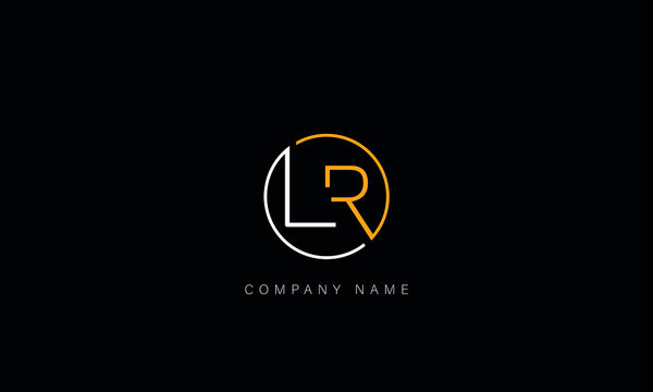 LR, RL Abstract Letters Logo Monogram