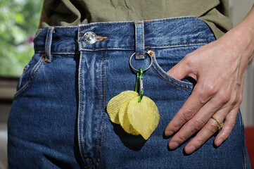 Keychain With Many Keys and Potato Chips