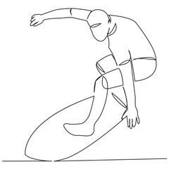 male surfer