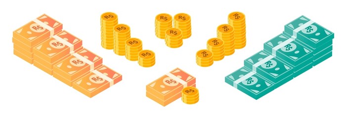 Brazilian Real Money and Coin Bundle Set