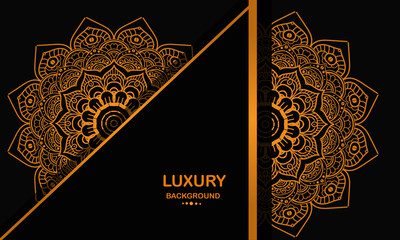 Modern luxury ornamental mandala background design.decorative mandala for print flyer brochure cover.