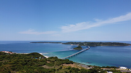 【角島大橋】角島の自然と山口県下関市豊北町大字神田　ドローン空撮