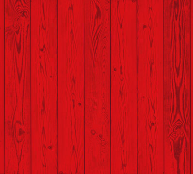 Weathered red wooden background texture. Red painted wood. Top view surface of the table to shoot flat lay.