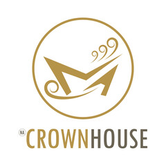  Crown logo designs vector illustration design