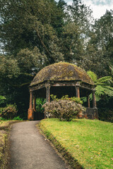 Fototapeta na wymiar gazebo in the garden - Azores Portugal