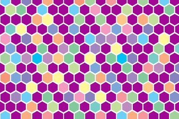 Colored background honeycomb